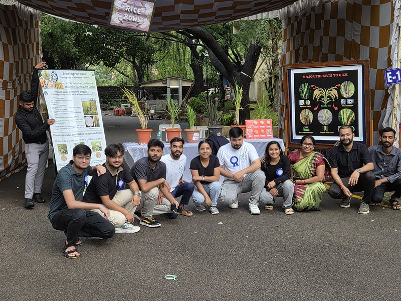 The lab team at their outreach stall